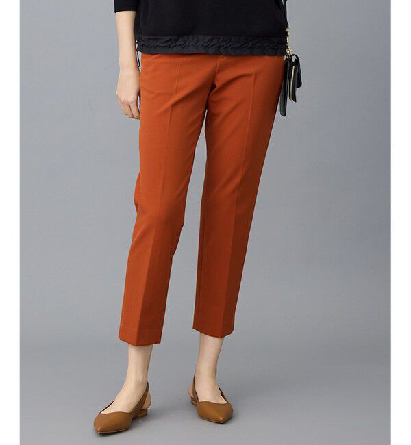 自由区「TRギャバ裏起毛テーパード パンツ」|その他|オレンジ