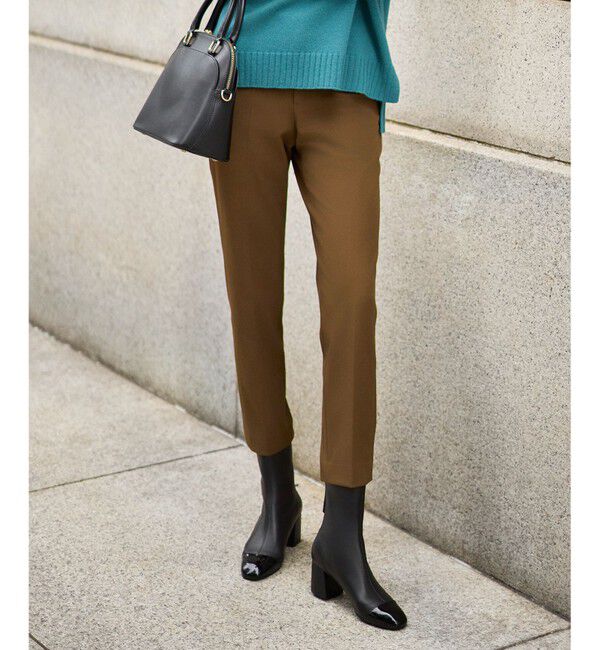 自由区「TRギャバ裏起毛テーパード パンツ」|その他|キャメル