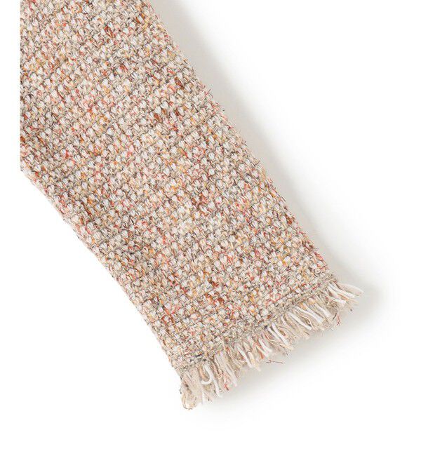 23区「【見上愛さん着用/新色追加/GLOW掲載】ツイード ニット ジャケット」|ノーカラージャケット|