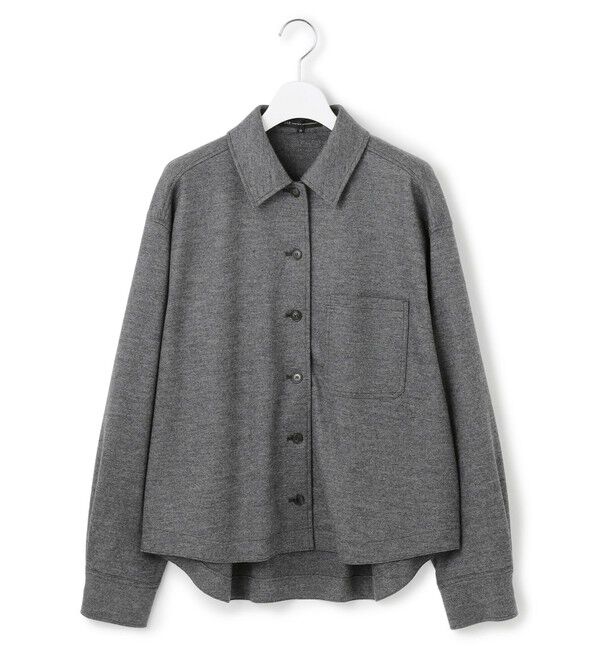 23区「【滝沢眞規子さん着用/VERY掲載/洗える】ウールミルドジャージー シャツ」|シャツ・ブラウス|