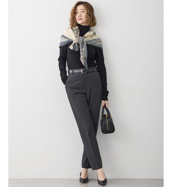 23区「【洗える】ウォームストレッチ テーパード パンツ」|その他|