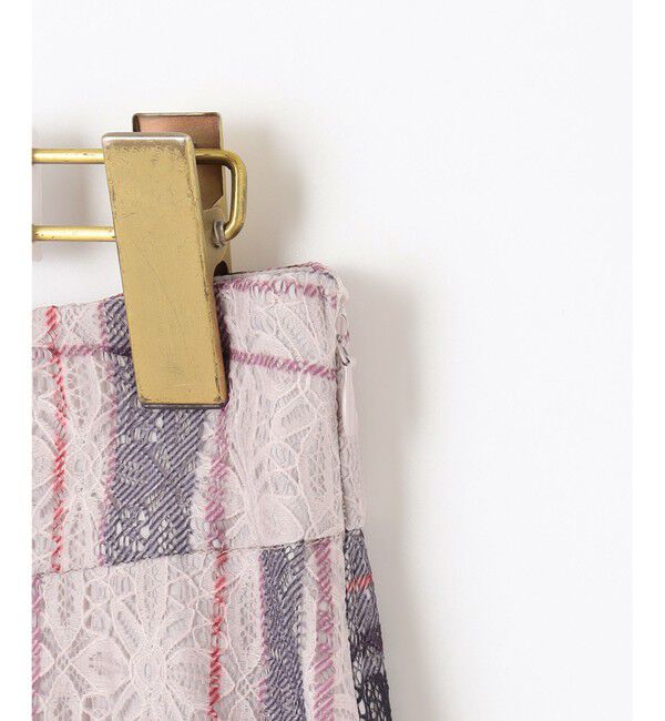 any SiS「【洗える】レースオンチェック スカート」|スカート|