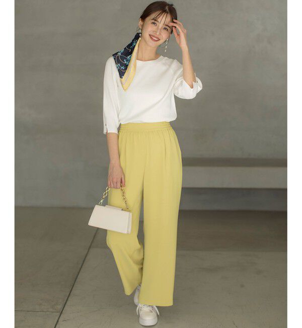 ANY SIS「【撥水・接触冷感・UVカット】コンフォートイージー ワイドパンツ」|その他|