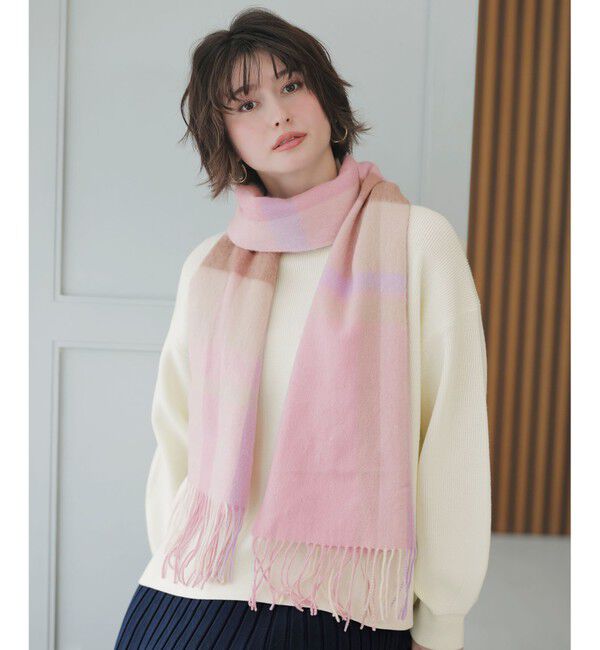 ANY SIS「ウールニュアンス ストール」|マフラー|ﾋﾟﾝｸﾁｪ