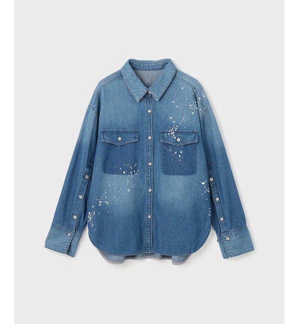 GRACE CONTINENTAL「スリットスリーブデニムシャツ」|シャツ・ブラウス|