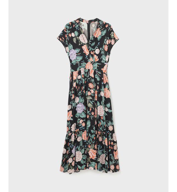 GRACE CONTINENTAL「アンティークフラワープリントワンピース」|ワンピース|