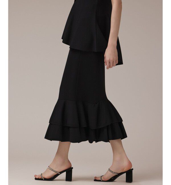 GRACE CONTINENTAL「ティアードニットスカート」|スカート|