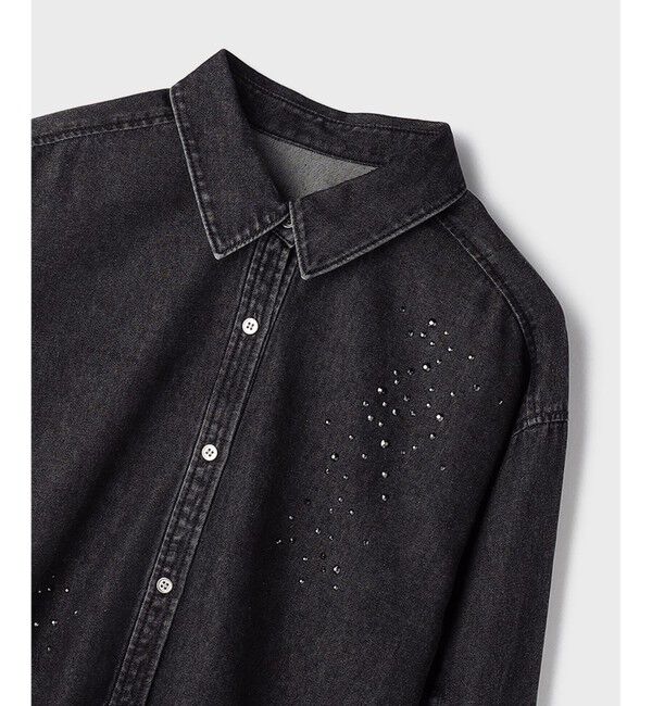 GRACE CONTINENTAL「ビジューデニムシャツ」|シャツ・ブラウス|