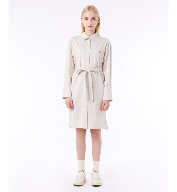 LACOSTE「マルチストライプシャツドレス / シャツワンピース」|ワンピース|ストーン