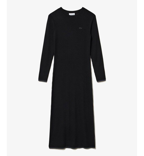 LACOSTE「ウォッシャブルウール リブニットドレス / リブニットワンピース」|ワンピース|