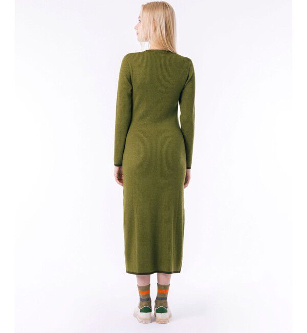 LACOSTE「ウォッシャブルウール リブニットドレス / リブニットワンピース」|ワンピース|