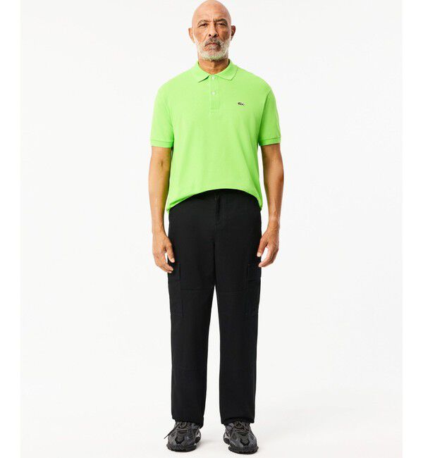 LACOSTE「ギャバジン ダブルニーカーゴパンツ / テーパードパンツ」|カーゴ|
