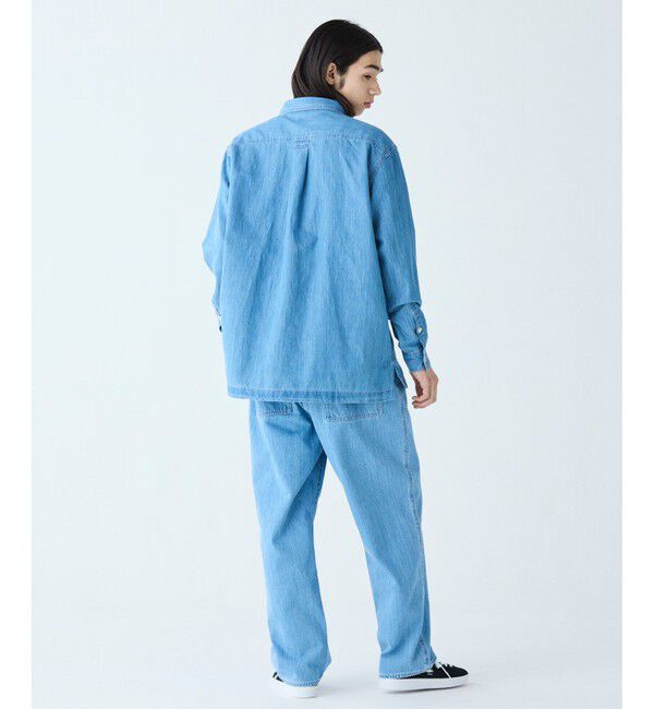 LACOSTE「コットンリネンデニムシャツジャケット」|シャツ・ブラウス|