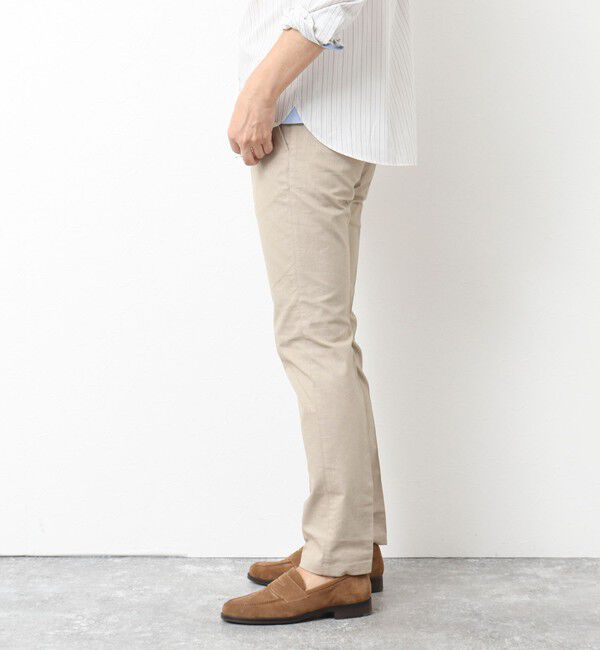 NOLLEY'S goodman「《ビジカジ対応》綿麻COOLMAX スリムフィットパンツ 25SS」|チノ|