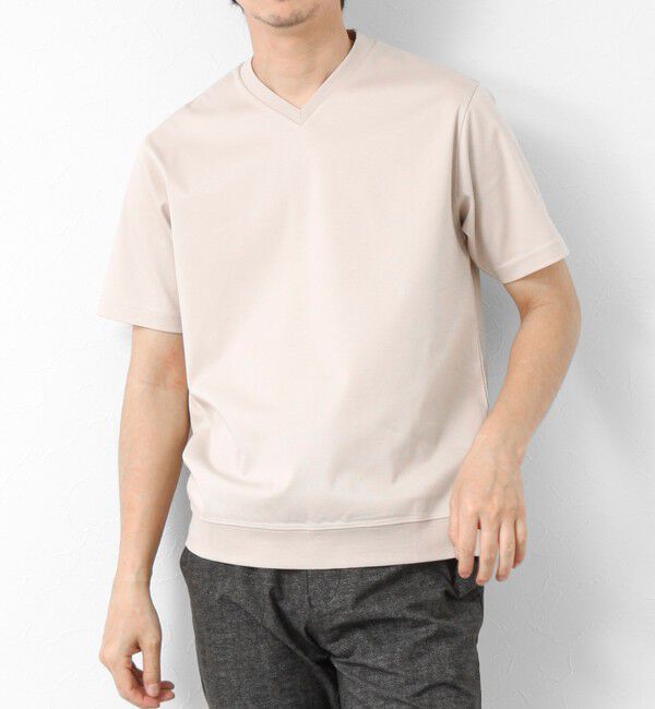 NOLLEY'S goodman「《ビジカジ対応》シルケットスムース Vネック ドレスTシャツ 25SS」|Tシャツ・カットソー|