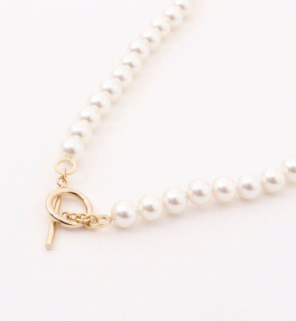 grace grace「【grace grace/グラスグラス】シェルパールオーバーショートネックレス」|ネックレス|