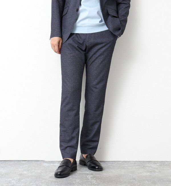 NOLLEY'S goodman「《ビジカジ/セットアップ対応》ドットサッカーストレッチパンツ 25SS」|チノ|