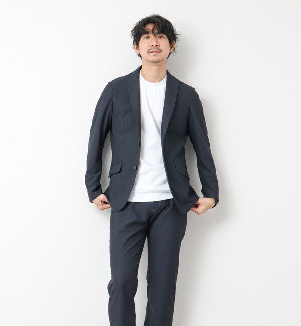 NOLLEY'S goodman「《ビジカジ/セットアップ対応》ドットサッカーストレッチパンツ 25SS」|チノ|