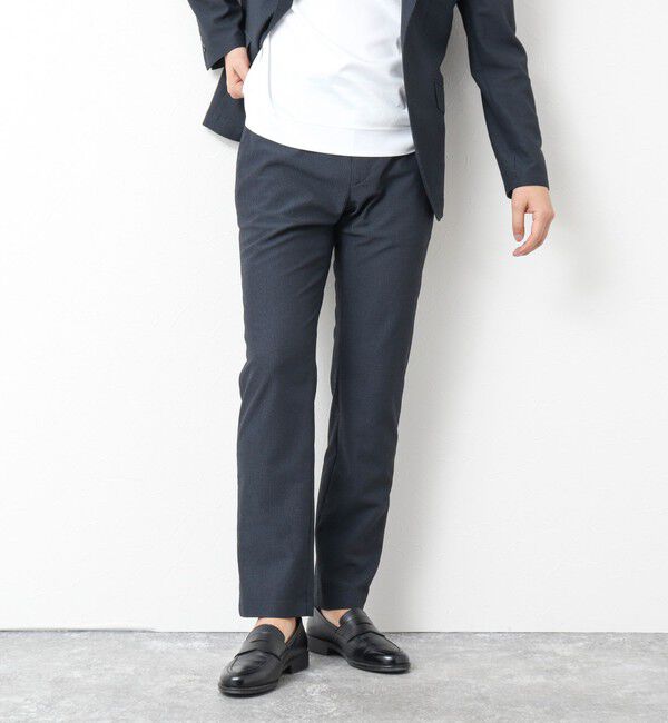 NOLLEY'S goodman「《ビジカジ/セットアップ対応》ドットサッカーストレッチパンツ 25SS」|チノ|