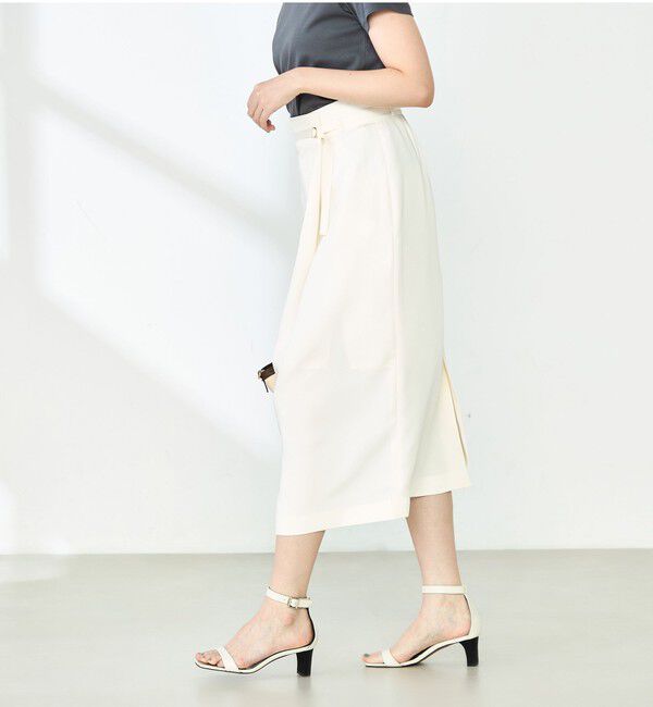 NOLLEY'S「ウォッシャブル片タック タイトミディスカート」|タイト|