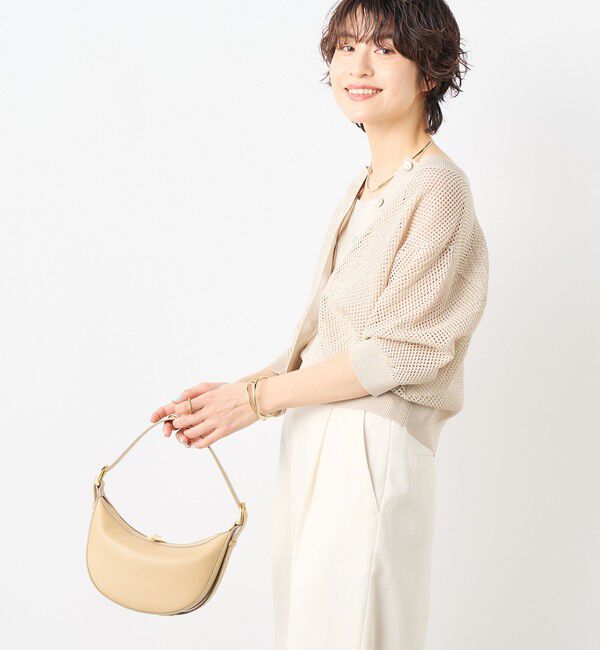 NOLLEY'S「《手洗い可能》スパンコールメッシュ5分袖カーディガン」|カーディガン|