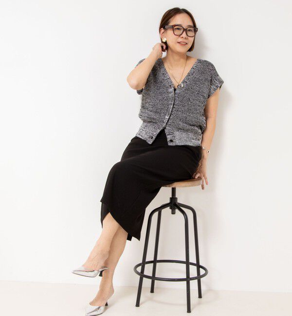 NOLLEY'S「【松葉☆別注アイテム】《セットアップ対応》エアリージョーゼットイージータイトスカート」|タイト|