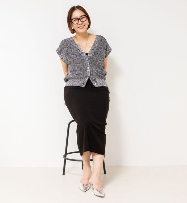 NOLLEY'S「【松葉☆別注アイテム】《セットアップ対応》エアリージョーゼットイージータイトスカート」|タイト|