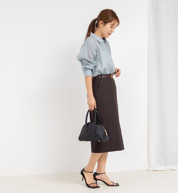 NOLLEY'S「ウォッシャブル高機能ドライオックスポケ付きタイトスカート」|タイト|