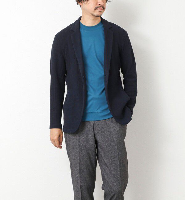 Stutostein「《ビジカジ対応》Relax Jogger Jersey ウォッシャブルテーラーCD」|カーディガン|