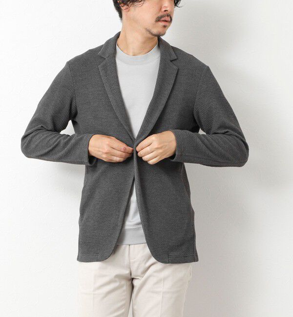 Stutostein「《ビジカジ対応》Relax Jogger Jersey ウォッシャブルテーラーCD」|カーディガン|