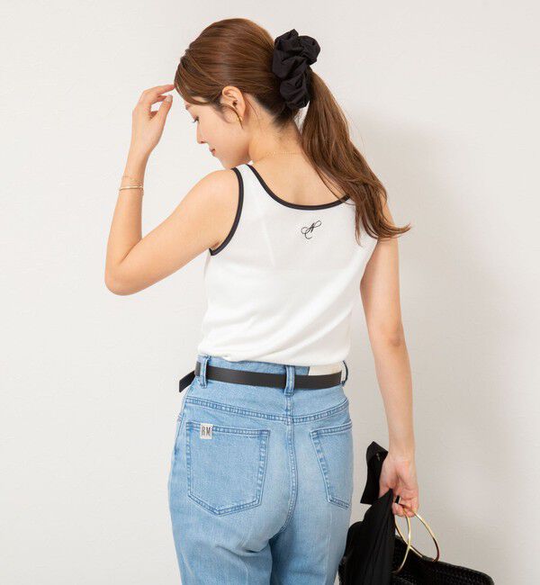 NOLLEY'S「テレコ配色タンクトップ」|タンクトップ|