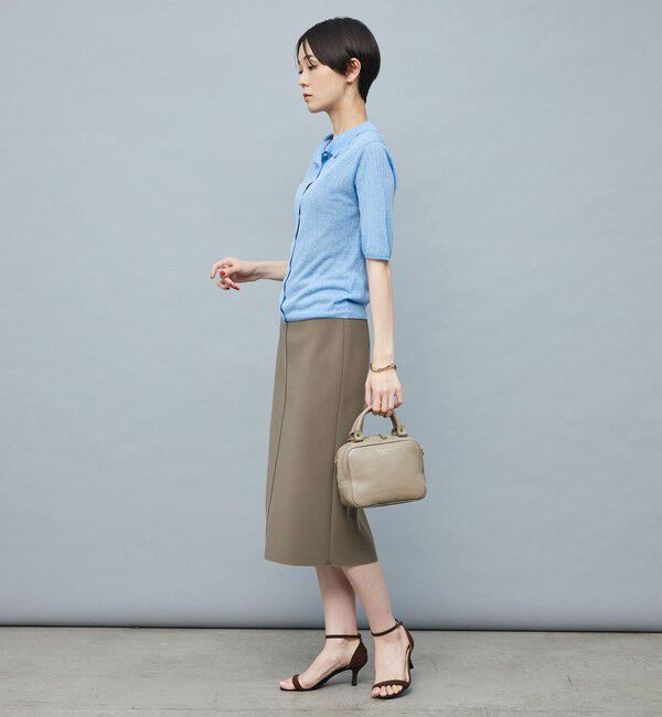 NOLLEY'S sophi「ボンディングジョーゼットインゴムタイトスカート」|タイト|