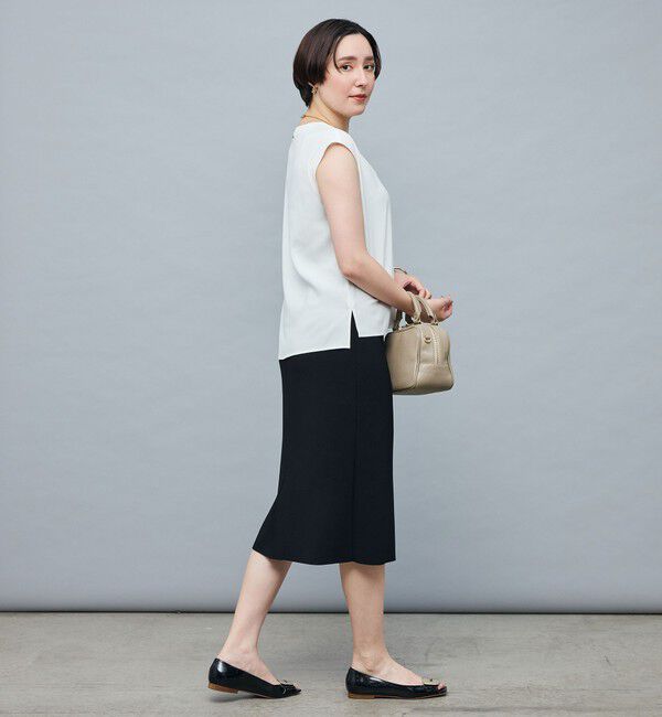 NOLLEY'S sophi「ボンディングジョーゼットインゴムタイトスカート」|タイト|