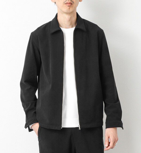NOLLEY'S goodman「《セットアップ対応》ストレッチコーデュロイ ストレッチ ジップシャツ ブルゾン 25AW」|ブルゾン・スタジャン|ブラック