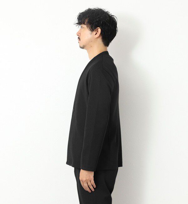NOLLEY'S goodman「《ビジカジ/セットアップ対応》【尾州】先染めウォッシャブルノーカラーカーディガンジャケット 25AW」|ノーカラージャケット|