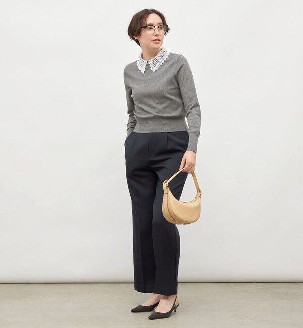 NOLLEY'S「《セットアップ対応》ウォッシャブルウール調セミワイドパンツ」|その他|