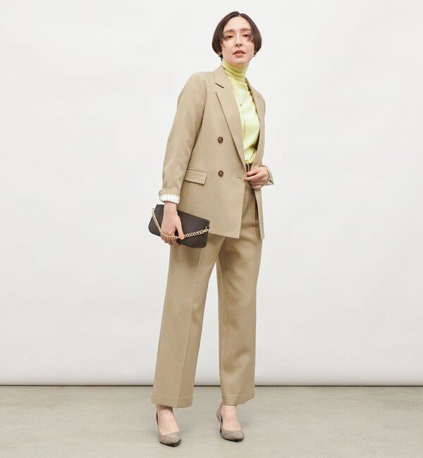 NOLLEY'S「《セットアップ対応》ウォッシャブルウール調セミワイドパンツ」|その他|