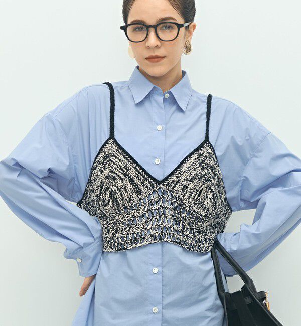 Laraaji「《手洗い可能》かぎ針編みキャミソール」|ニット・セーター|