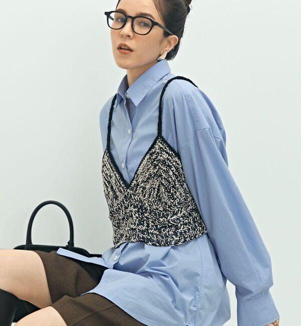 Laraaji「《手洗い可能》かぎ針編みキャミソール」|ニット・セーター|