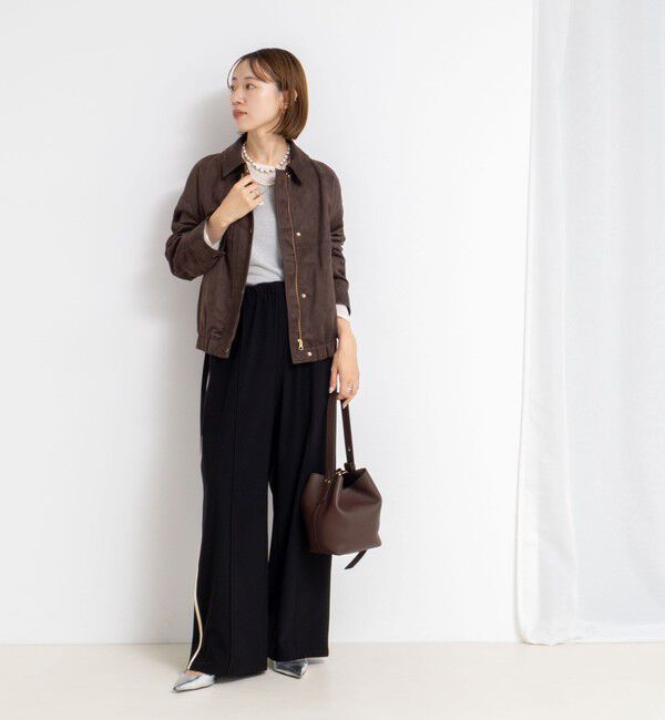 NOLLEY'S sophi「《セットアップ対応》フェイクスエードブルゾン」|ブルゾン・スタジャン|