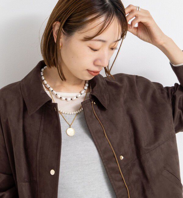 NOLLEY'S sophi「《セットアップ対応》フェイクスエードブルゾン」|ブルゾン・スタジャン|