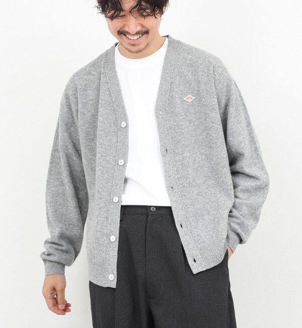 NOLLEY'S goodman「【DANTON/ダントン】DT-D0030 LMW V NECK CARDIGAN 25AW」|カーディガン|ライトグレー