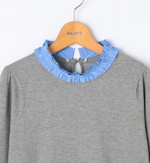 NOLLEY'S「プリーツ衿取り外しプルオーバーニット」|ニット・セーター|