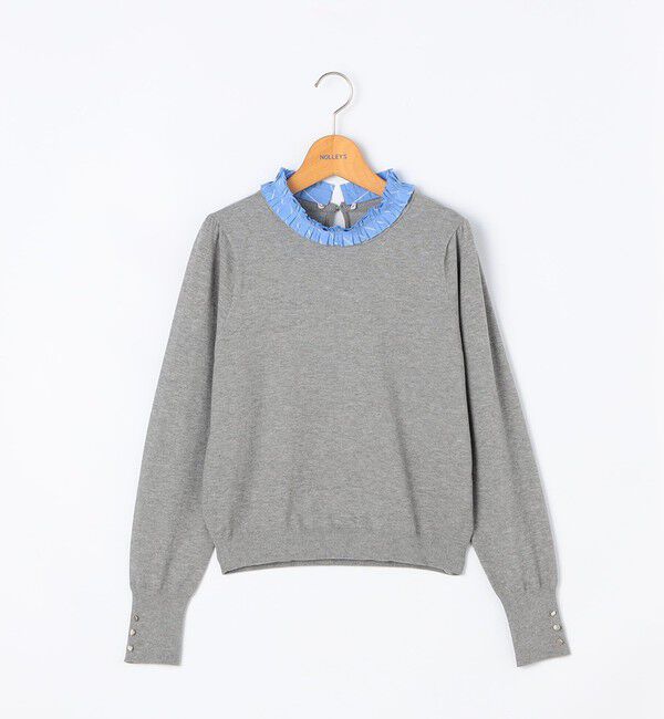 NOLLEY'S「プリーツ衿取り外しプルオーバーニット」|ニット・セーター|