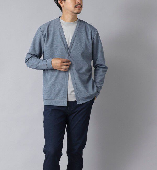 NOLLEY'S goodman「【ACTIVE SECT】《限定展開》ストレッチミラノリブワンボタンカーディガン 25AW」|カーディガン|