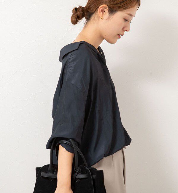 NOLLEY'S sophi「ウォッシャブル割繊プルオーバーシャツ」|シャツ・ブラウス|