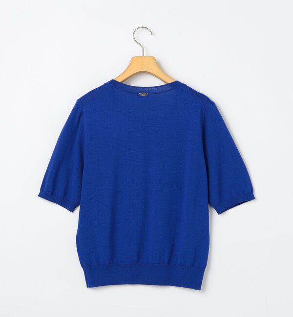 NOLLEY'S sophi「《アンサンブル対応》《手洗い可能》ウール100％5分袖プルオーバーニット」|ニット・セーター|