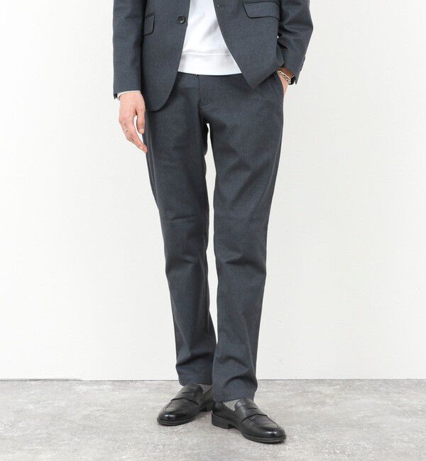 NOLLEY'S goodman「《ビジカジ/セットアップ対応》SOFT THERMO ウォッシャブルパンツ 25AW」|チノ|ネイビー
