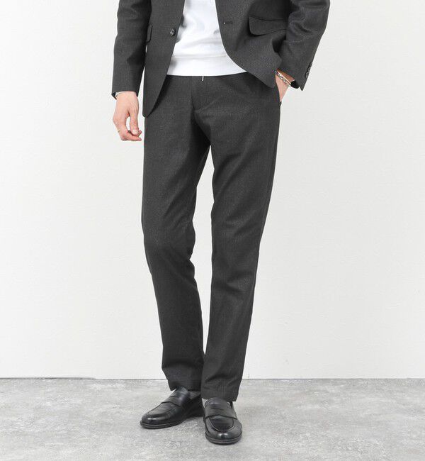 NOLLEY'S goodman「《ビジカジ/セットアップ対応》SOFT THERMO ウォッシャブルパンツ 25AW」|チノ|チャコールグレー