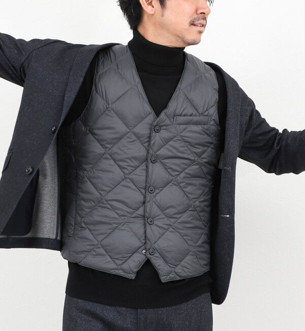 NOLLEY'S goodman「【TAION/タイオン】SINGLE SNAP BUTTON DOWN GILET 25AW」|ダウンベスト・ベスト|